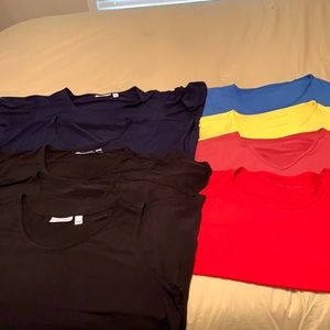 SG essential liquid knit tops, XL set of 9